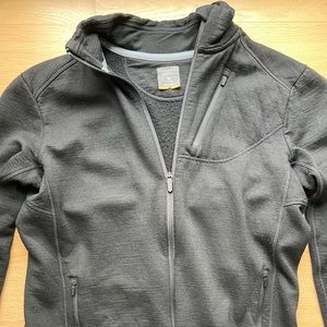 Icebreaker Mens Medium Black Merino Wool Fleece jacket